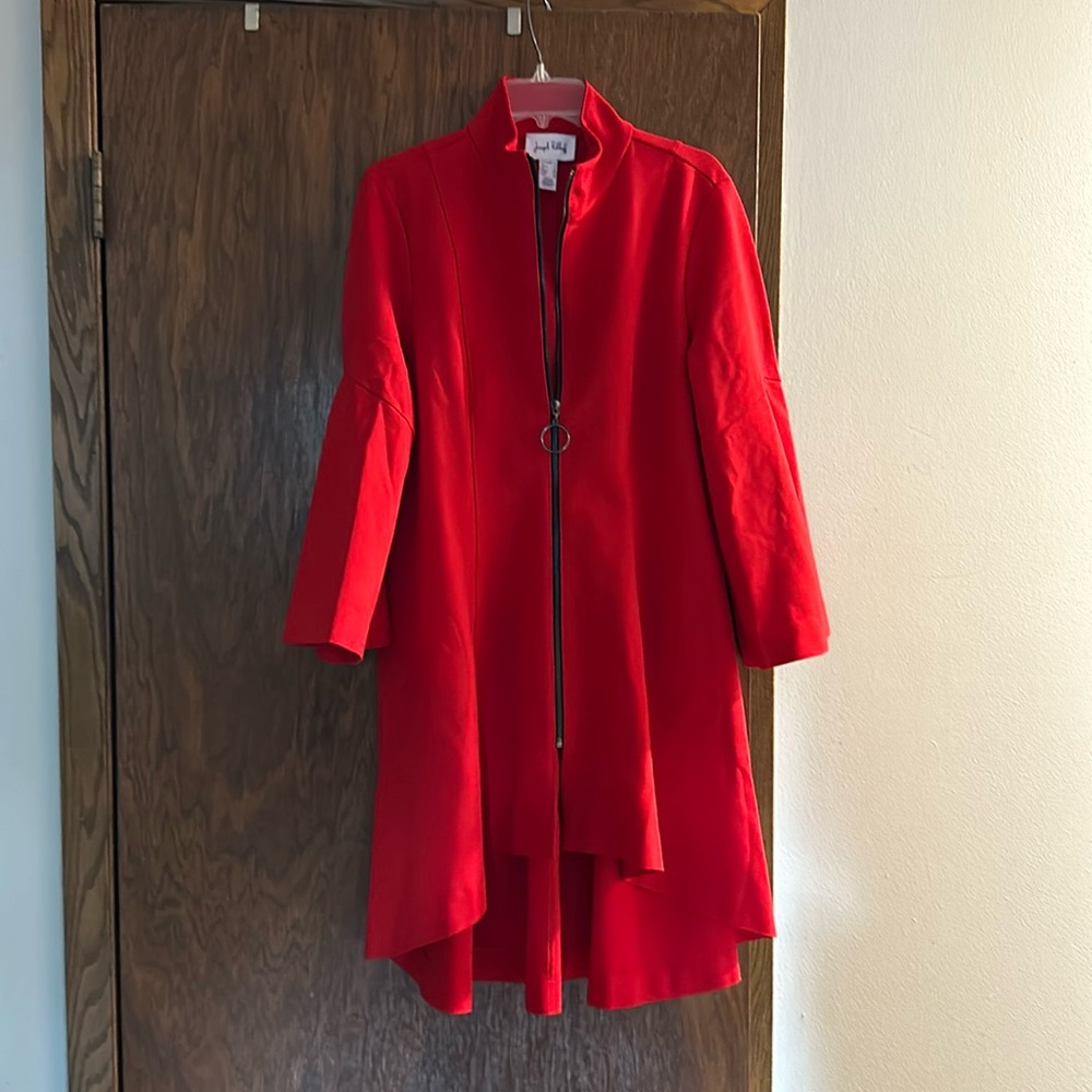 Joseph Ribkoff Lipstick Red High Low Jacket